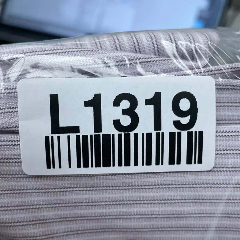 Banana Republic Men's M Slim Fit Stretch Poplin Dress Shirt Purple Striped L1319